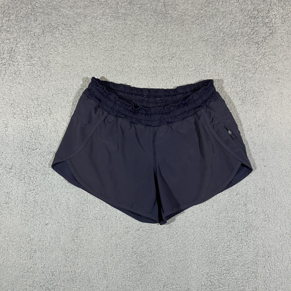 LULULEMON TRACKER WOMENS USA 6 LINED ATHLETIC RUNNING SHORTS #3787